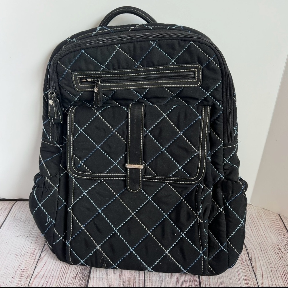 Vera Bradley Black Quilted Backpack